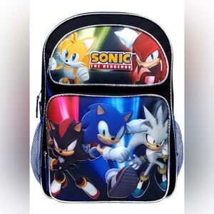 Sonic the Hedgehog 16” Large School Backpack BNWT